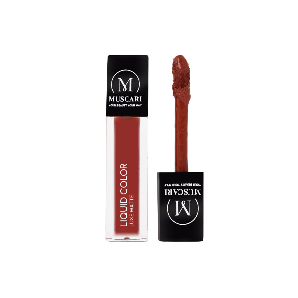 Muscari Premium Liquid Lipstick for all | Matte Finish, Light Weight & Long-Wear || (Maple Mist-LL08)