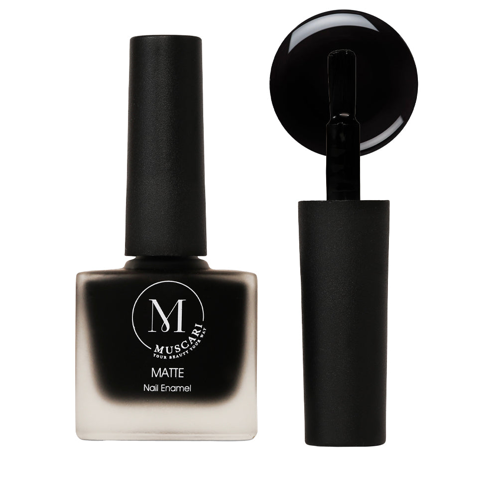 Muscari Premium Nail Paint and Polish for All | Matte Finish, Quick-Dry & Chip Resistant | Gel Nail Paint |10 ML (Carbon Cozy)