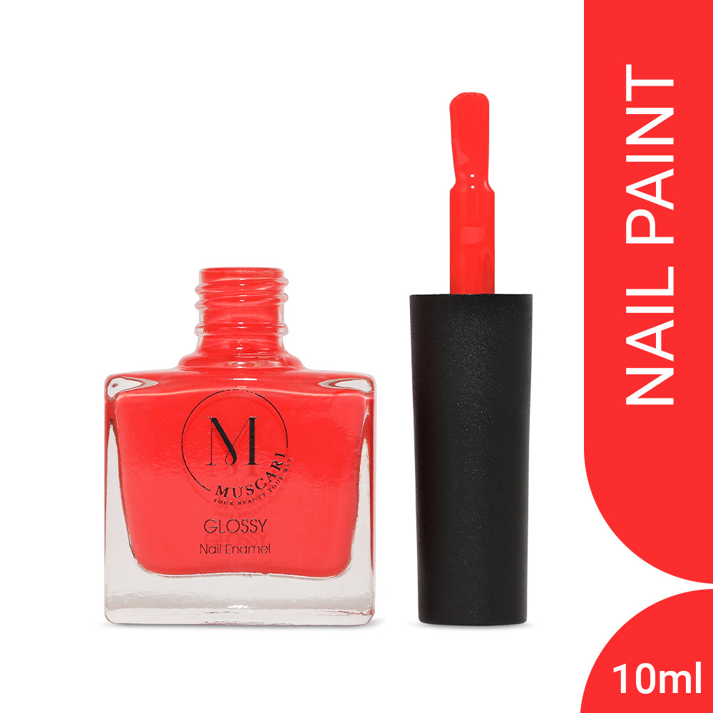 Muscari Premium Nail Paint and Polish for Women and Girls | Unleash Your Colors - Vibrant Nails | Long Lasting Nail Colour | Gel Nail Paint | Nail Polish - 10 ML (Tropical Tango)