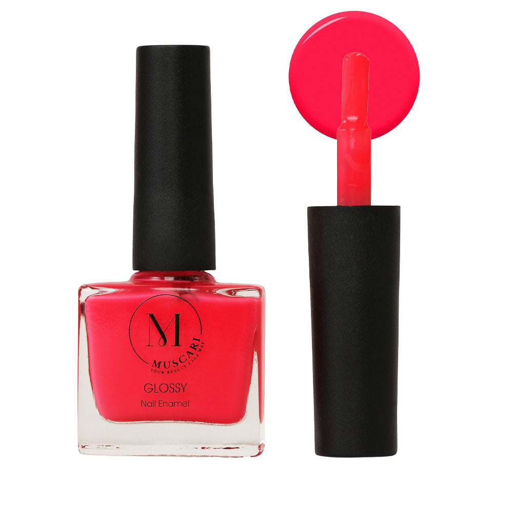 Muscari Premium Nail Paint and Polish for All | Glossy, Quick-Dry & Chip Resistant | Gel Nail Paint |10 ML (Neon Flare)