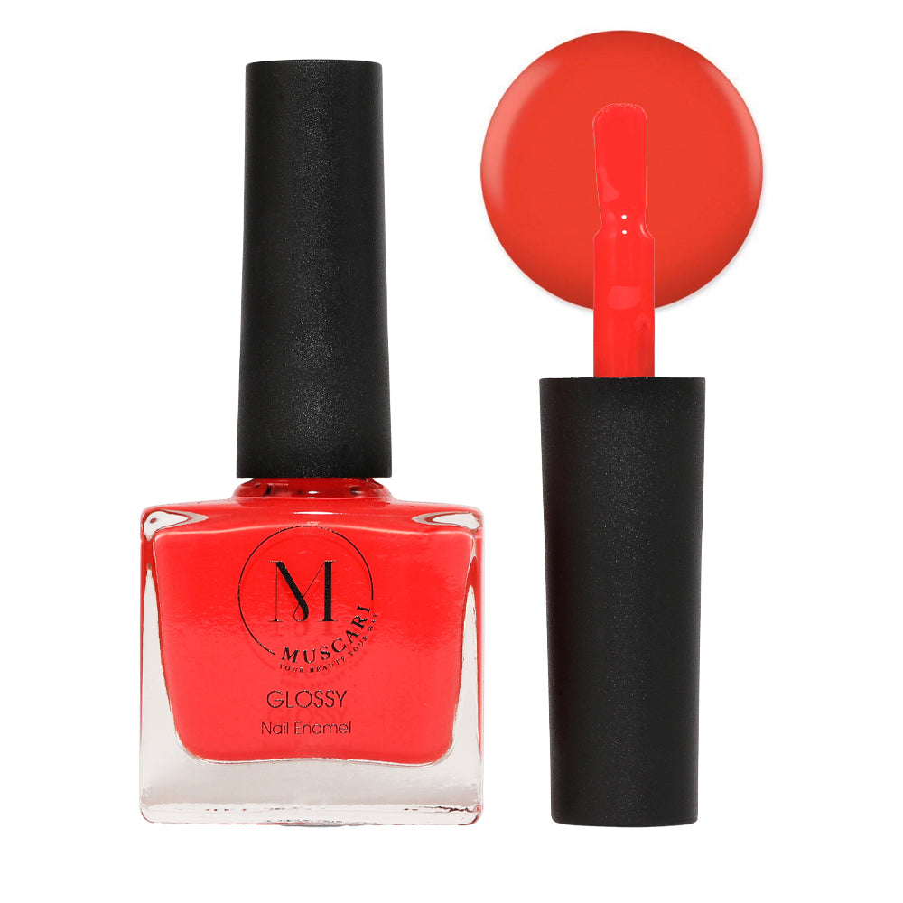 Muscari Premium Nail Paint and Polish for Women and Girls | Unleash Your Colors - Vibrant Nails | Long Lasting Nail Colour | Gel Nail Paint | Nail Polish - 10 ML (Tropical Tango)