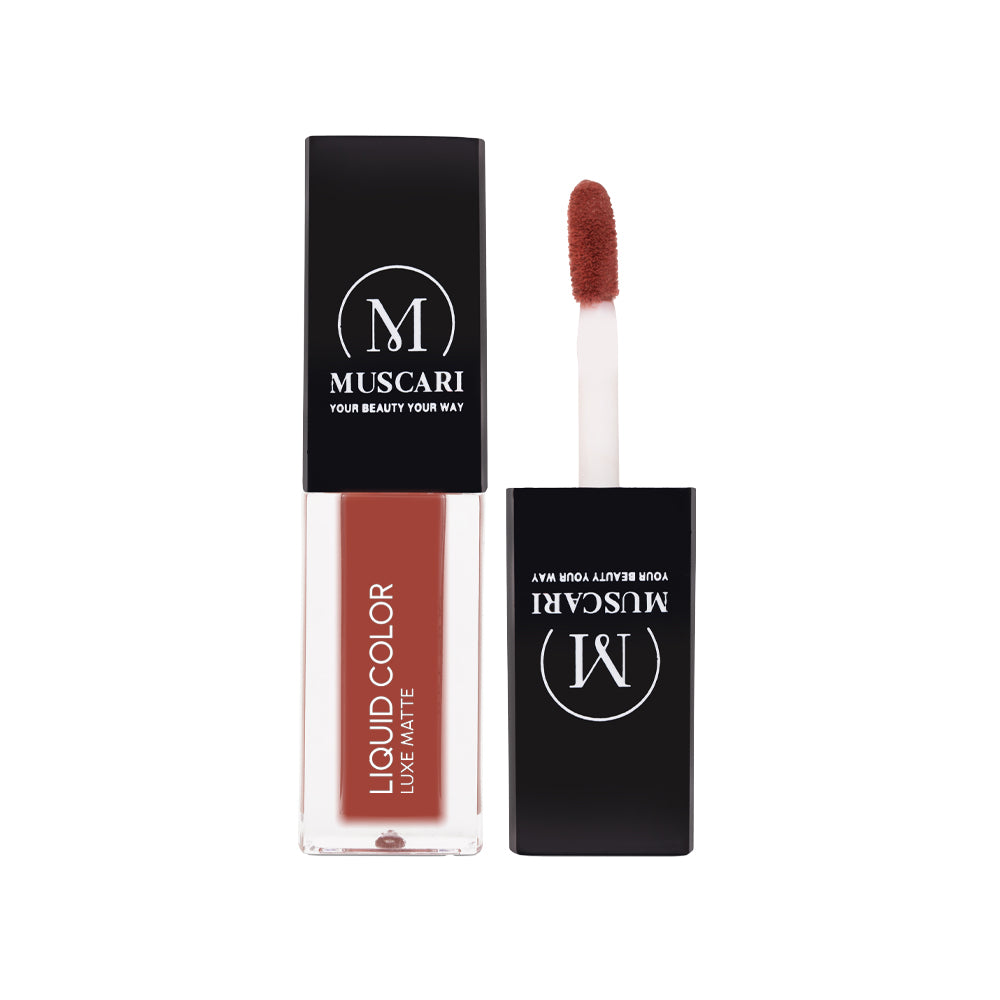 Muscari Premium Liquid Lipstick for all | Matte Finish, Light Weight & Long-Wear || (Nude Nectar)