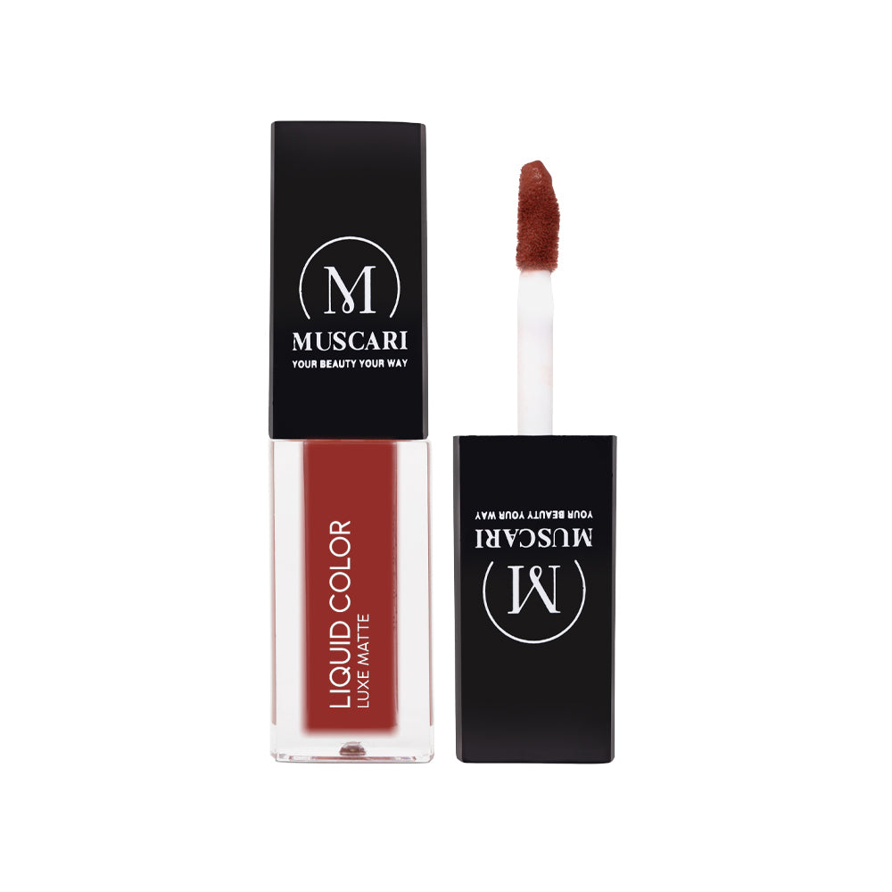 Muscari Premium Liquid Lipstick for all | Matte Finish, Light Weight & Long-Wear || (Maple Mist-LL08)