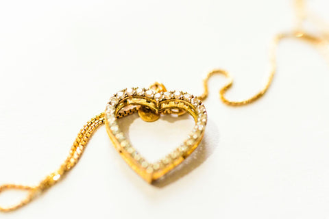 Twisted Heart Diamond Pendant